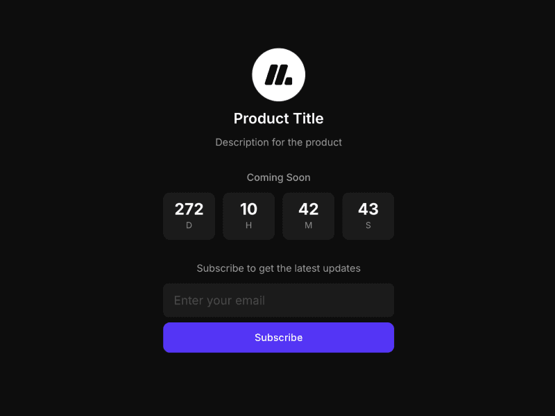 Coming Soon Template